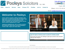 Tablet Screenshot of pooleyssolicitors.co.uk